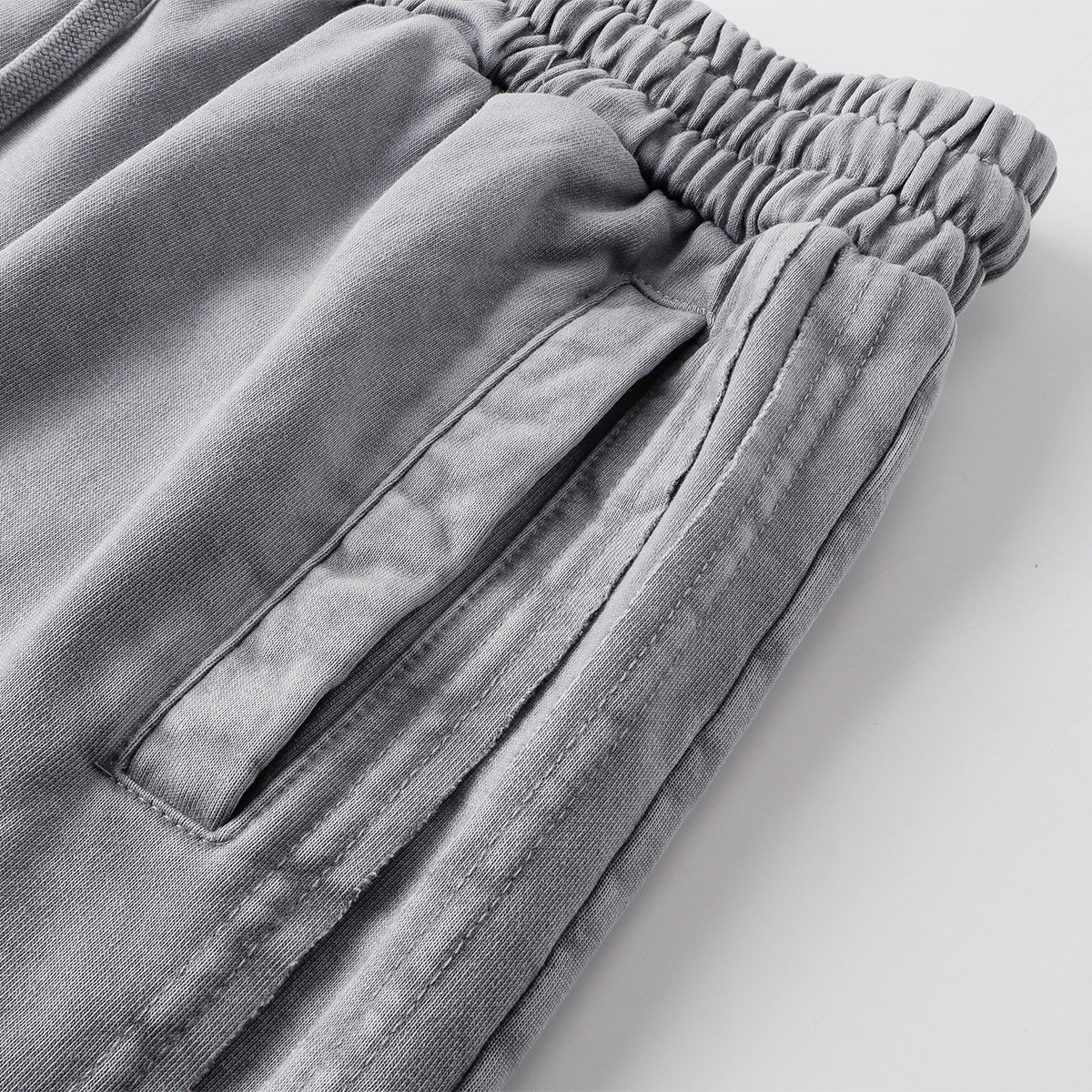 Distressed Patchwork Raw Edge Shorts