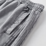 Distressed Patchwork Raw Edge Shorts