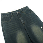 Vintage Washed Strappy Bootcut Jeans-INNBLAC Fashion Apparel