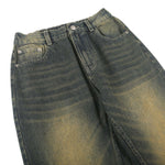 Faded Whiskers Bootcut Denim Jeans-INNBLAC Fashion Apparel