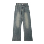 Vintage Washed Bootcut Denim Pants-INNBLAC Fashion Apparel