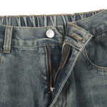 Vintage Washed Bootcut Denim Pants-INNBLAC Fashion Apparel