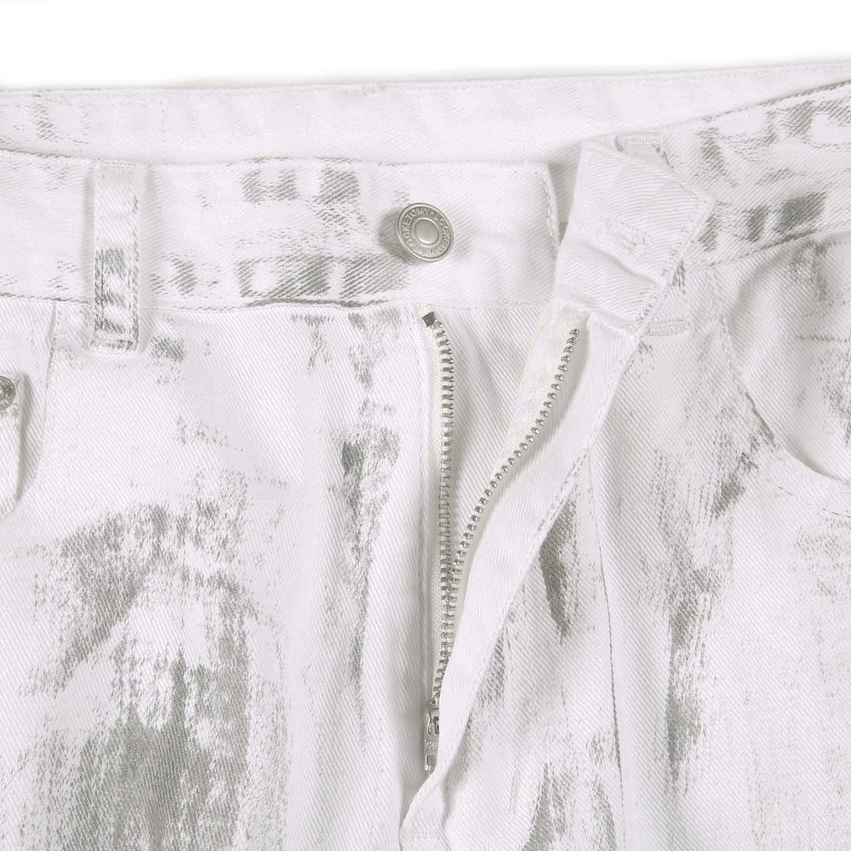 White Tie-Dye Baggy Denim Jeans-INNBLAC Fashion Apparel