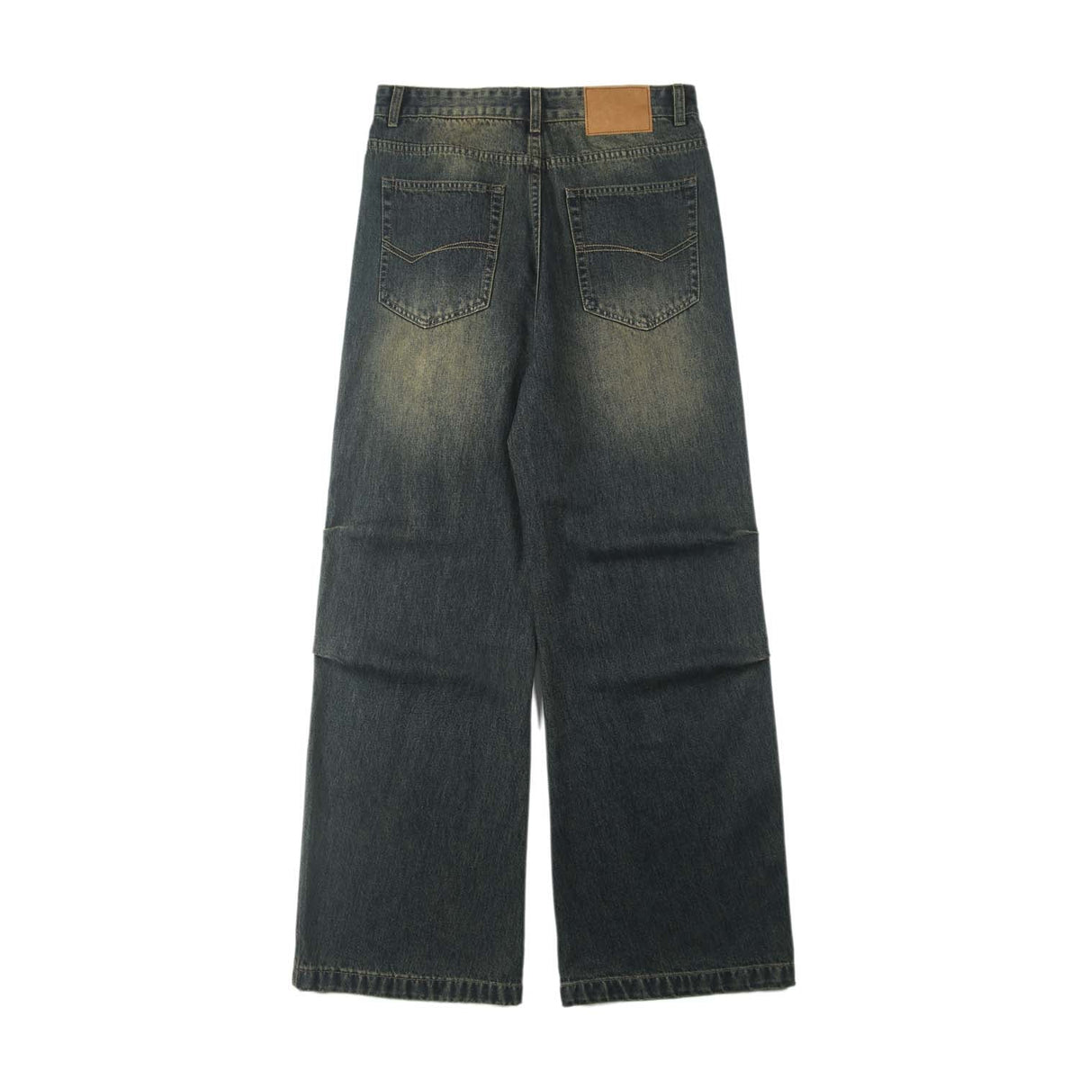 Vintage Wash Wide Leg Jeans-INNBLAC Fashion Apparel