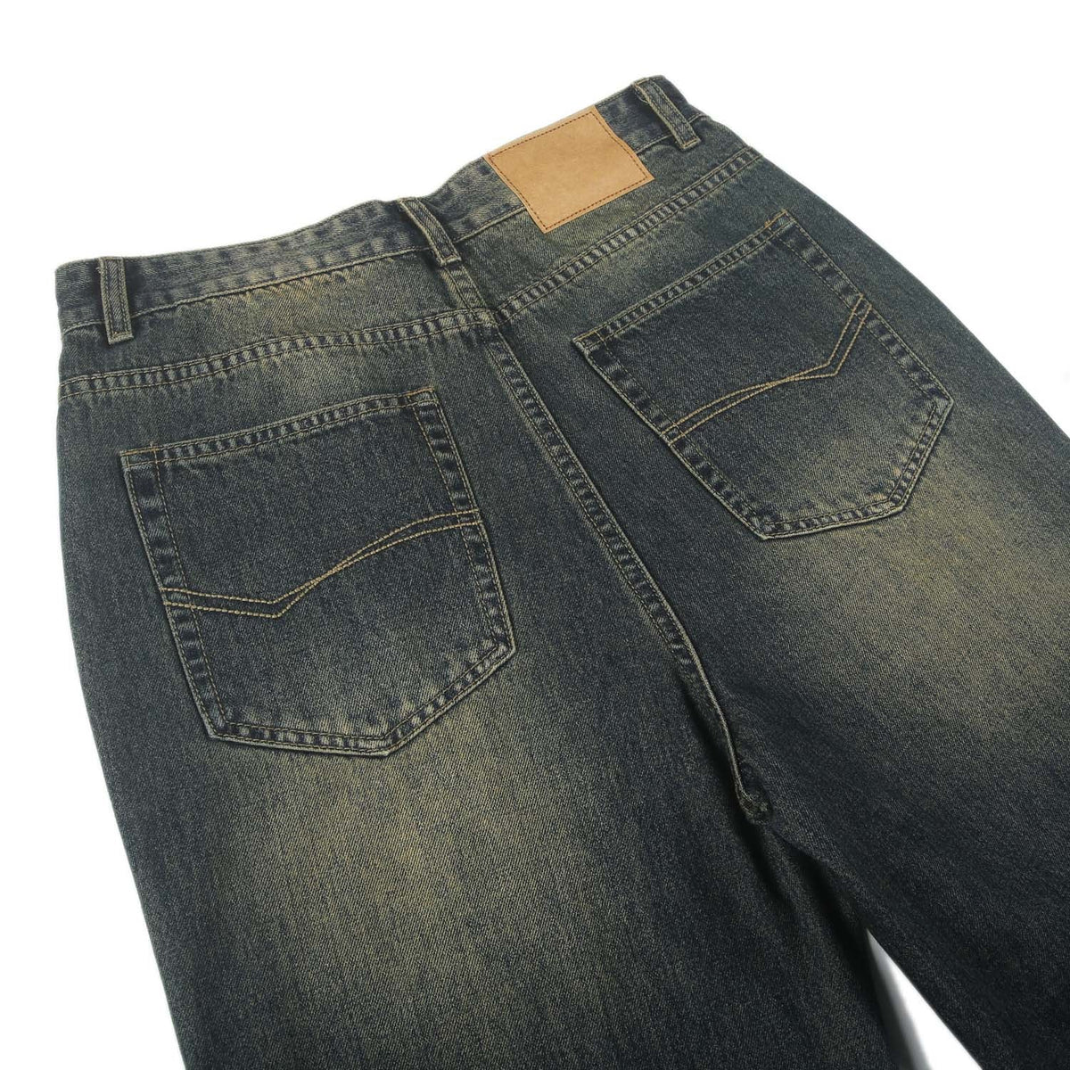 Vintage Wash Wide Leg Jeans-INNBLAC Fashion Apparel