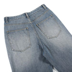 Faded Oversize Denim Pants-INNBLAC Fashion Apparel