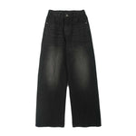 Whiskers Straight Leg Jeans-INNBLAC Fashion Apparel