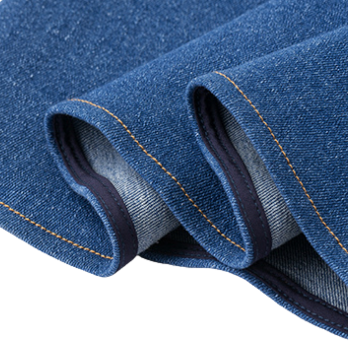 Square Neck A-Line Denim Midi Dress