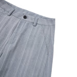 Vintage American Stripe Wide-Leg Curved Trousers