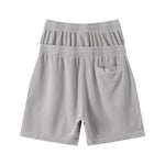 West Coast Waffle Double Waistband Snow Washed Distressed Shorts