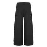 Quiet Luxury Pleated Straight-Leg Trousers