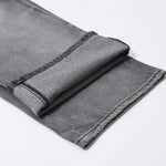 Relaxed Fit Wash Denim Gray Jeans-INNBLAC Fashion Apparel