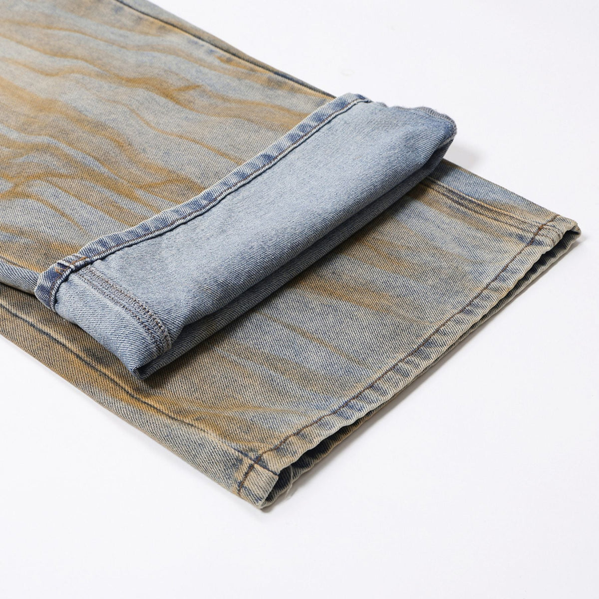 Muddy Washed Wide Leg Jeans-INNBLAC Fashion Apparel