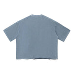 Washed Boxy Raw Hem Tee