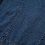 Button-Front Boxy Denim Vest