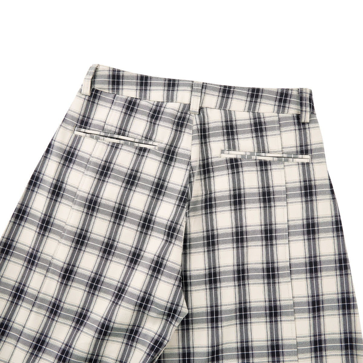 American Vintage Checkered Wide Leg Relaxed Pants