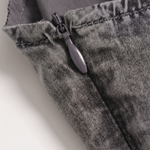 Washed Spaghetti Strap Denim Midi Dress