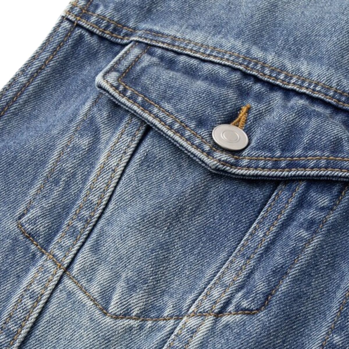 Spring Summer Sleeveless Loose Fit Denim Vest Top