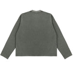 Heavyweight Washed Waffle Cotton Long Sleeve Tee 340G