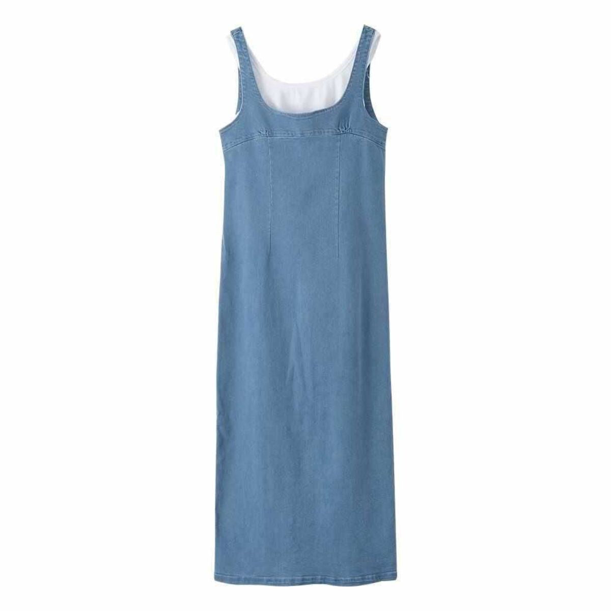 Light Blue Denim Slip Dress