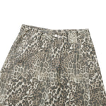 Retro Leopard Baggy Bermuda Shorts