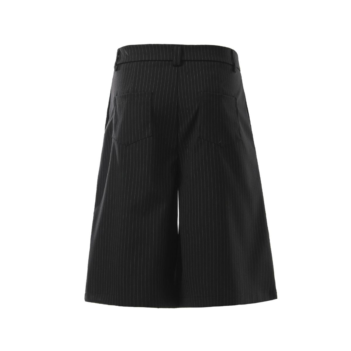 Vintage Pinstripe Wide Leg Cropped Trousers