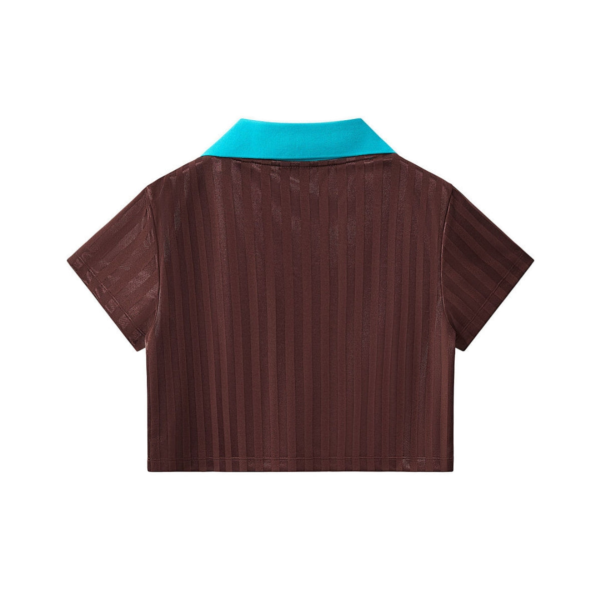 Contrast Panel Y2K Athletic Crop Tee