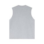 Panelled Back Seam Sleeveless T-Shirt