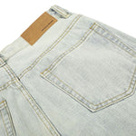Vintage Light Wash Wide Leg Slub Denim Jeans