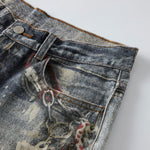 Street Digital Print Jeans-INNBLAC Fashion Apparel