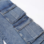 Baggy Denim Cargo Pants-INNBLAC Fashion Apparel