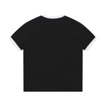Crew Neck Boxy Fit Ringer Tee 220gsm