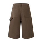 Vintage Washed Distressed Utility Bermuda Shorts