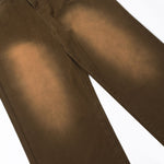 Vintage Brown Straight Leg Jeans-INNBLAC Fashion Apparel