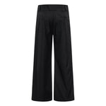 Vintage High Street Pleated Wide-Leg Draped Trousers
