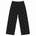 Vintage Rhinestone Straight Leg Jeans
