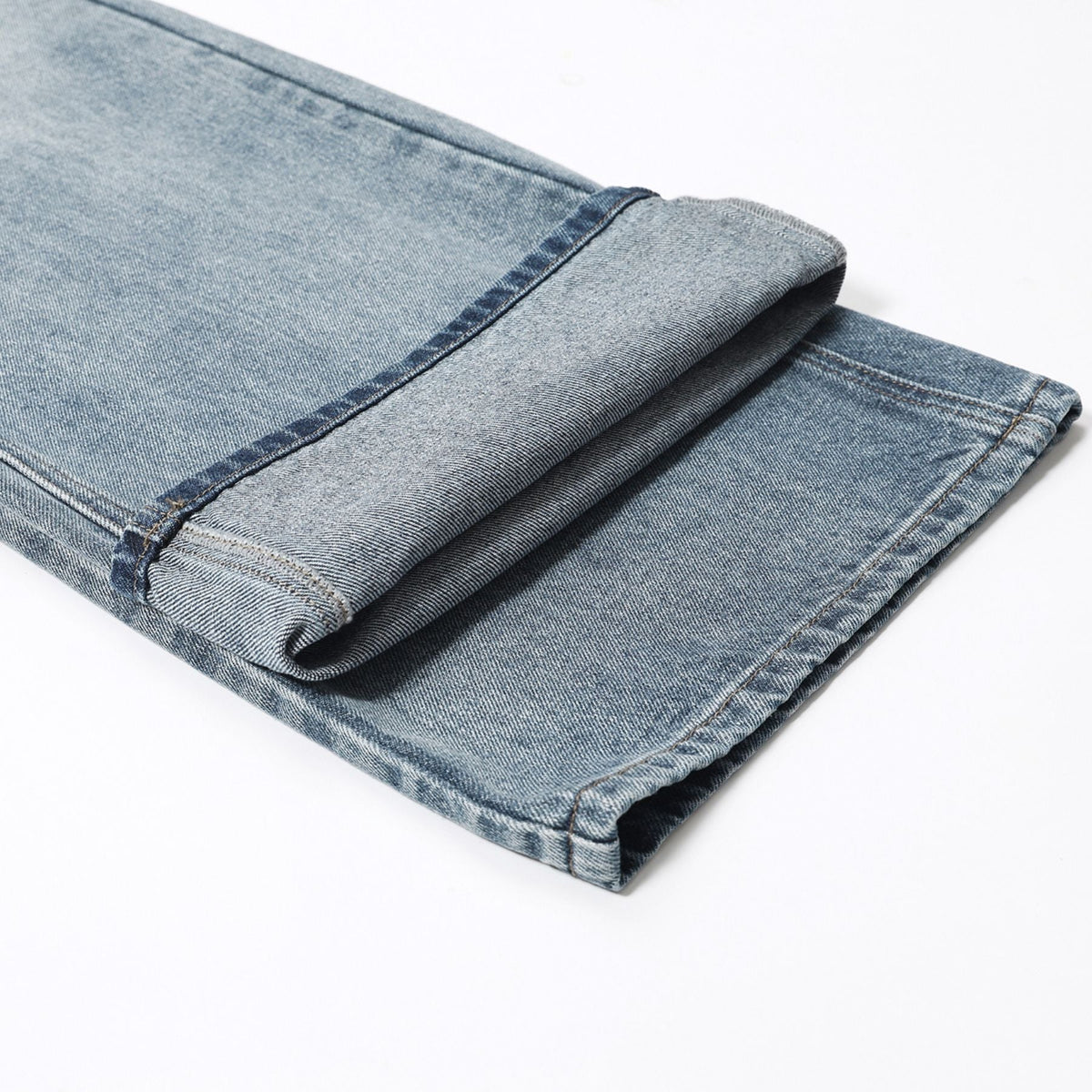 Washed Wrinkles Baggy Jeans-INNBLAC Fashion Apparel