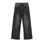 Vintage Whiskered Straight Leg Jeans