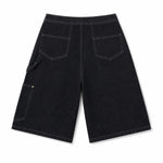 Vintage Black Relaxed Fit Denim Shorts