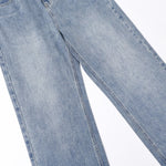 Washed Vintage Blue Boyfriend Jeans-INNBLAC Fashion Apparel