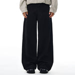 High Waisted Wide Leg Quilted Twill Utility Pants