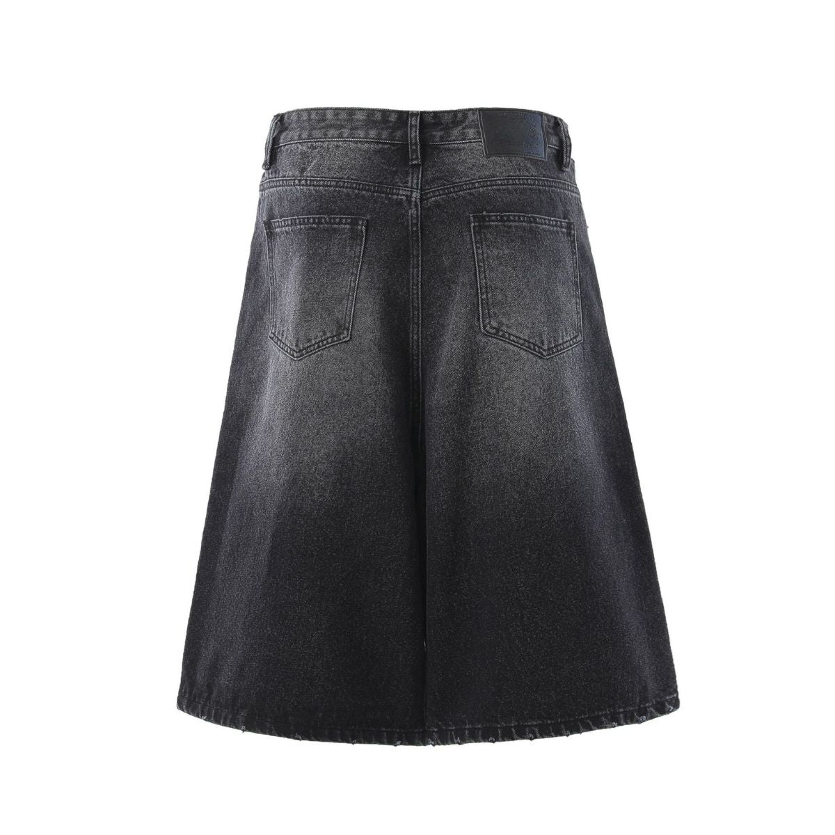 Vintage Washed Wide Leg Denim Shorts