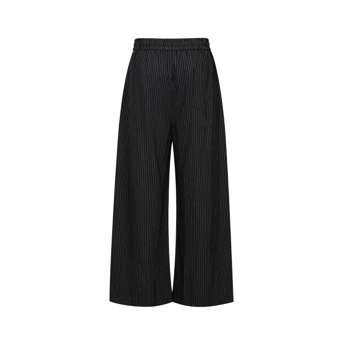 Vintage Striped Wide Leg Suit Trousers