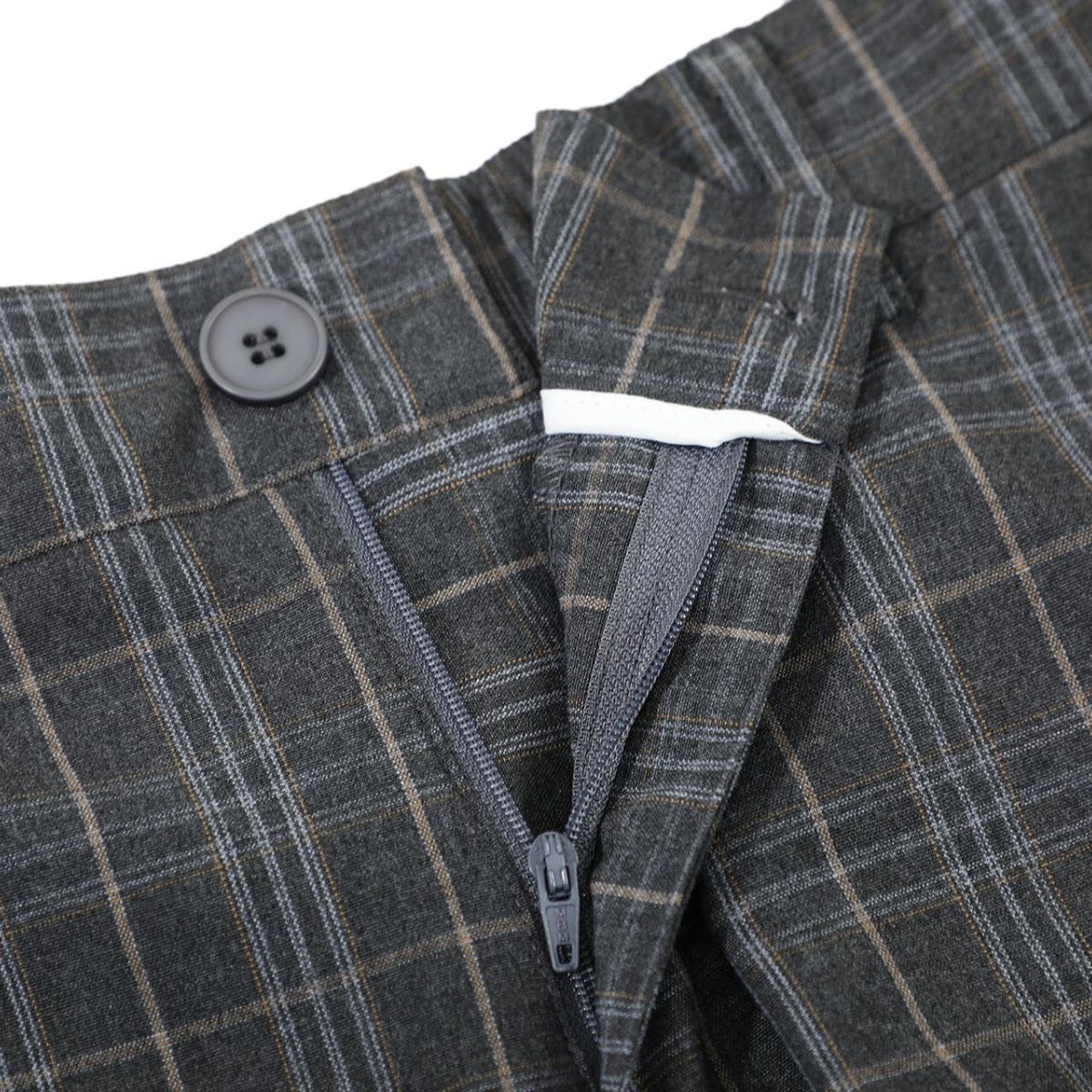 Plaid Multi-Pocket Cropped Cargo Shorts