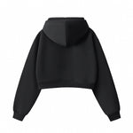 Women's Solid Color Relaxed Cropped Hoodie