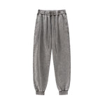 Acid Wash Relaxed Tapered Sweatpants-INNBLAC Fashion Apparel