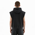 Sleeveless Zip Hoodie Casual Vest Hood Pockets Included