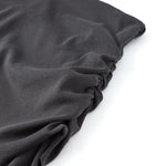 High Waist Ruched Knit Maxi Skirt