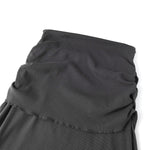 High Waist Ruched Knit Maxi Skirt