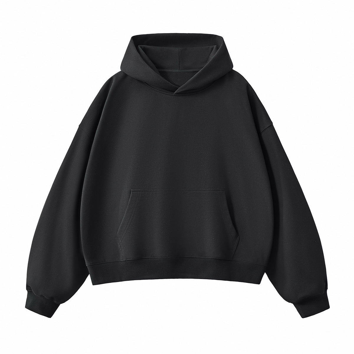 Solid Color Heavyweight Boxy Fit Hoodie